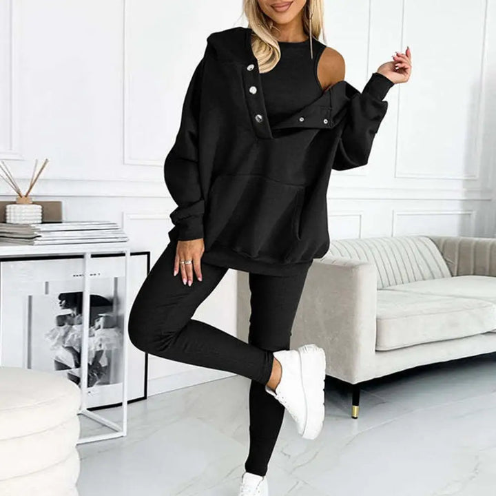 Drune | Zweiteilige Damen-Set mit Kapuzenpullover