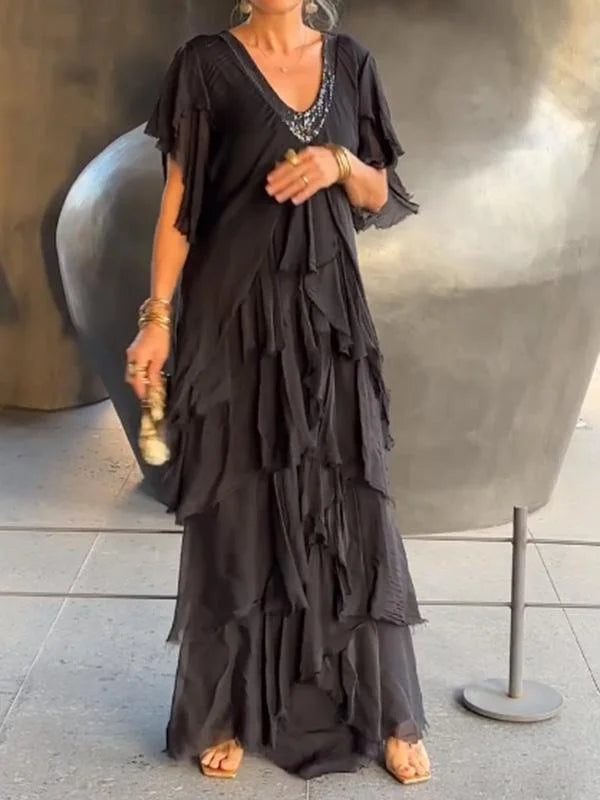 Drune | Elegantes Langes Kleid für Festliche Anlässe