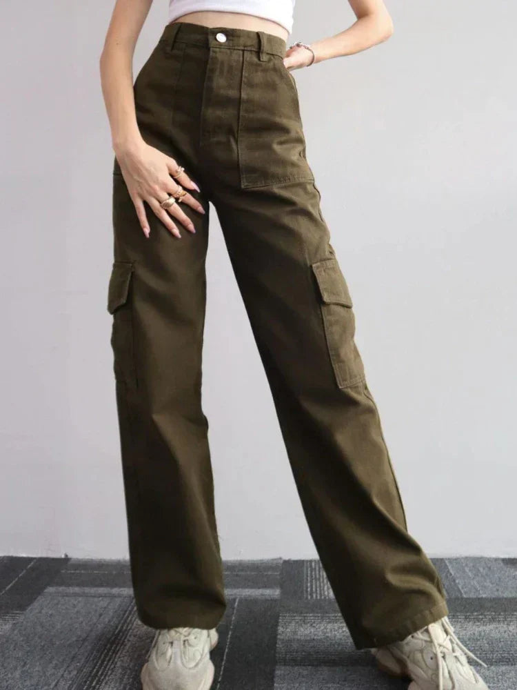 Drune | Stylische Cargohose Damen mit Taschen und Bequemer Passform