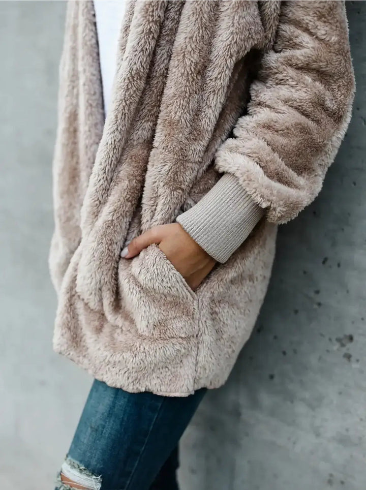 Drune | Warme Teddy Fleecejacke