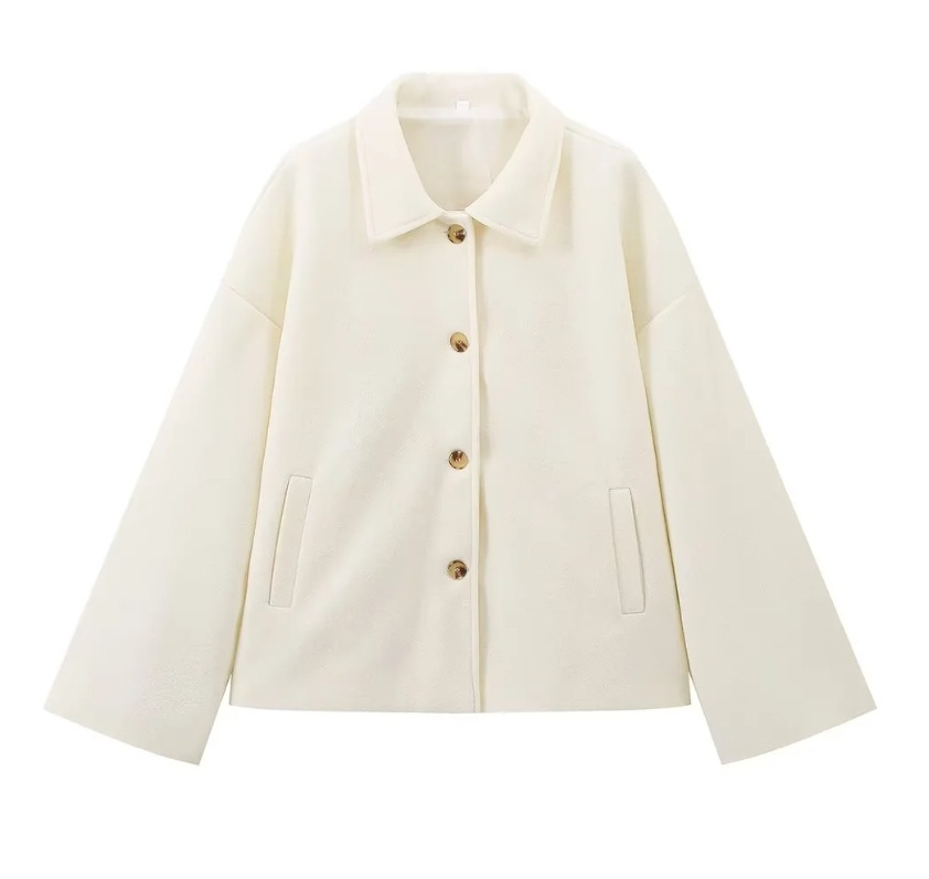 Drune | Wolljacke mit Knöpfen Wollmischung Elegant und Warm