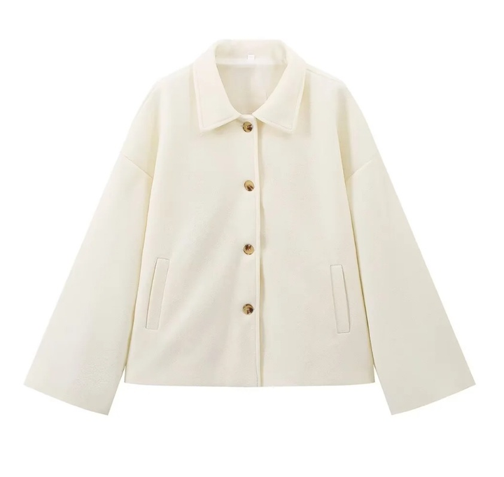 Drune | Wolljacke mit Knöpfen Wollmischung Elegant und Warm