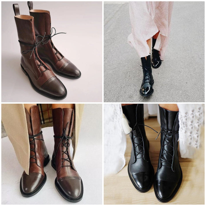 Drune | Klassische Vegane Leder Stiefeletten