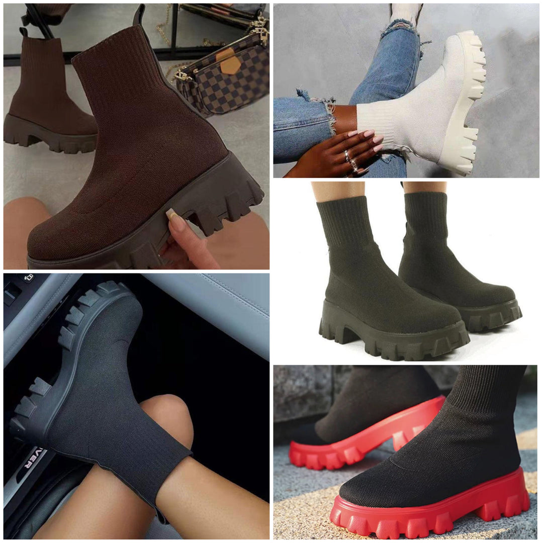 Drune | Modische Plateaustiefel