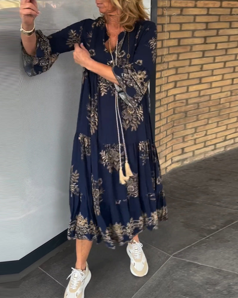 Drune | Bohemian Chic in Einem Atemberaubenden Maxi Kleid