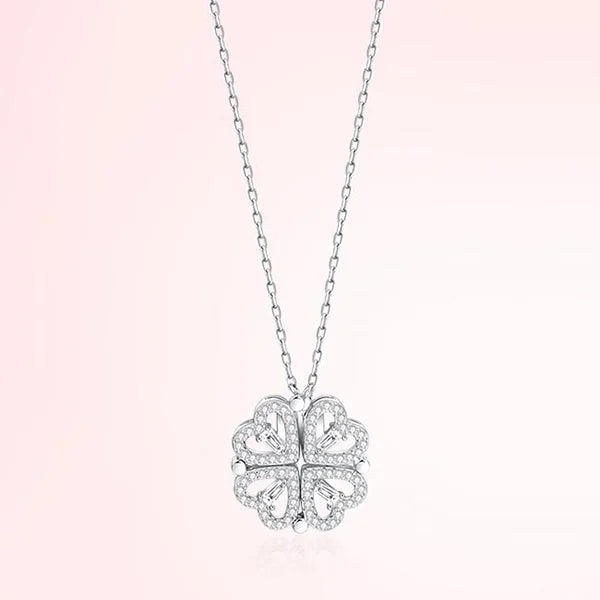 Drune | Kleeblatt Herz Necklace