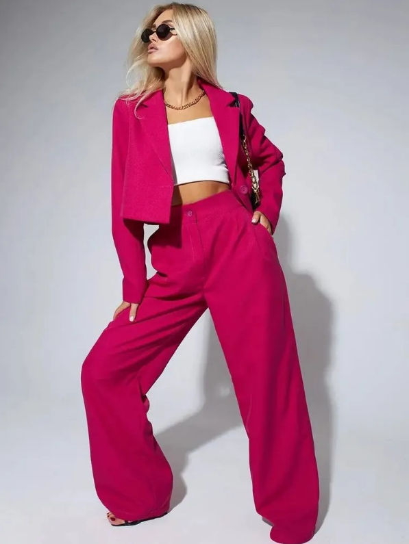 Drune | Klassischer Zweiteiliger Blazer Satz für Damen