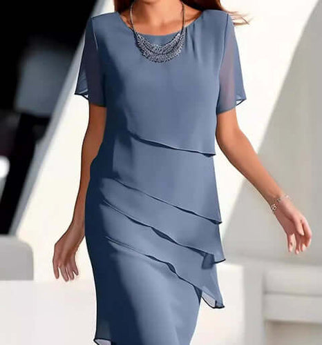 Drune | Marineblaues Ärmelloses Einfaches Minikleid