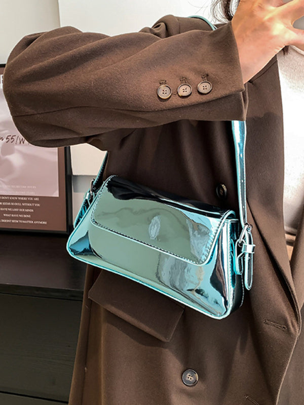Drune | Mode Kleine Hochglanz-handtasche