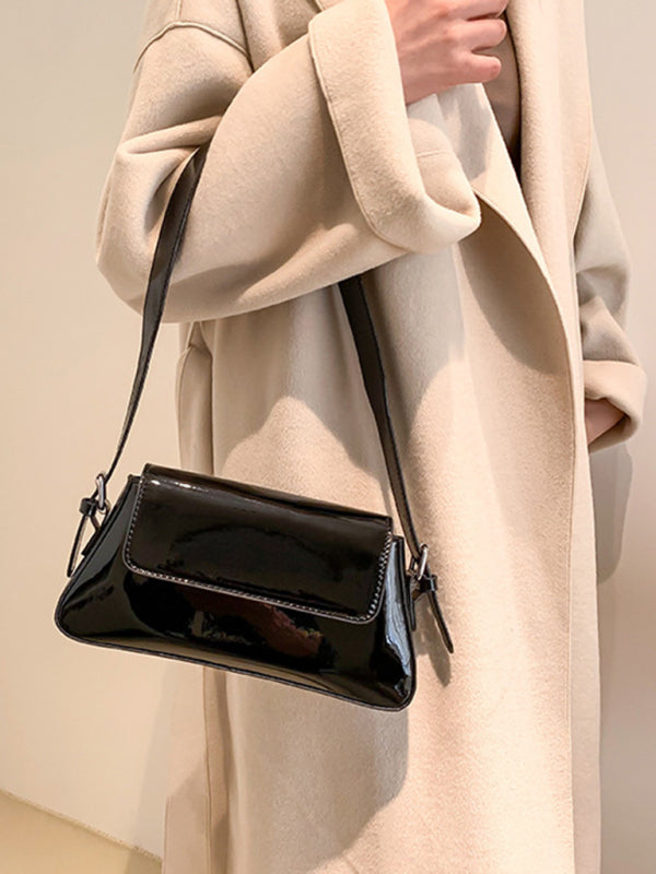 Drune | Mode Kleine Hochglanz-handtasche