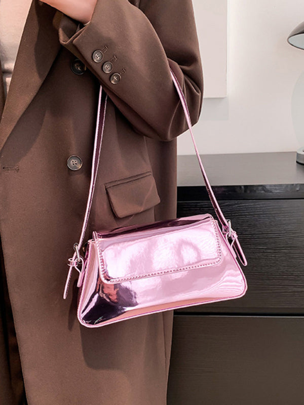 Drune | Mode Kleine Hochglanz-handtasche