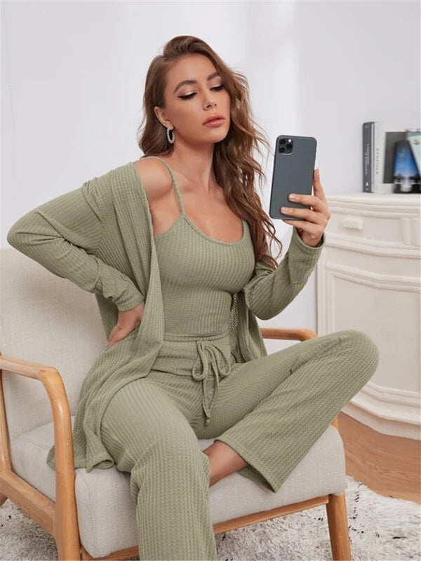 Drune | Luxus 3-teiliges Loungewear-Set für Damen