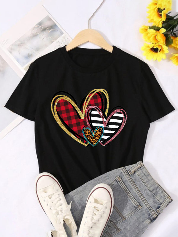 Drune | Damen Grafikdruck Kurzarm-T-Shirt