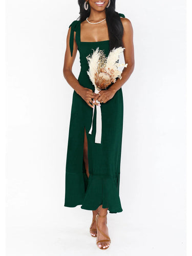 Drune | Damen Elegantes und Modisches Pendel Schlitz Französisches High-end Gefühl Kleid
