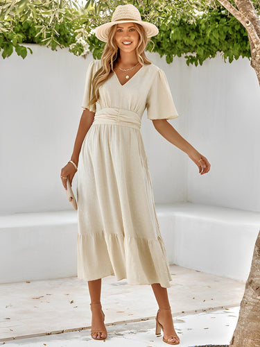 Drune | Gewickeltes Maxikleid Mit Gürtel