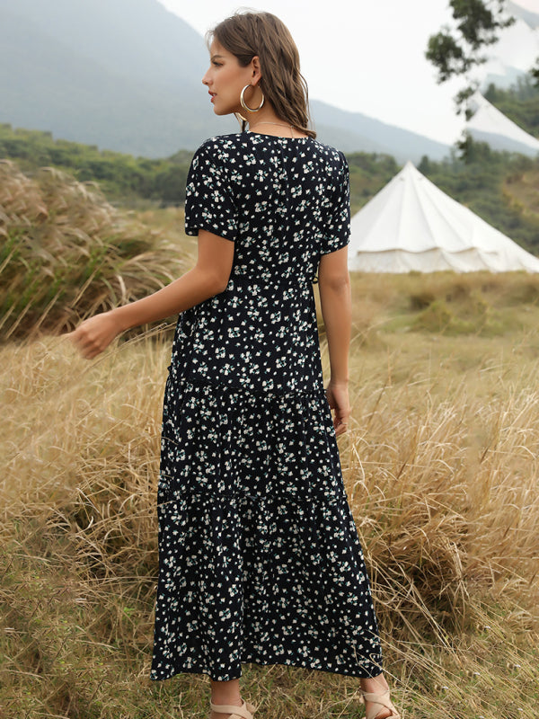 Drune | Blumen Bohemian Kleid