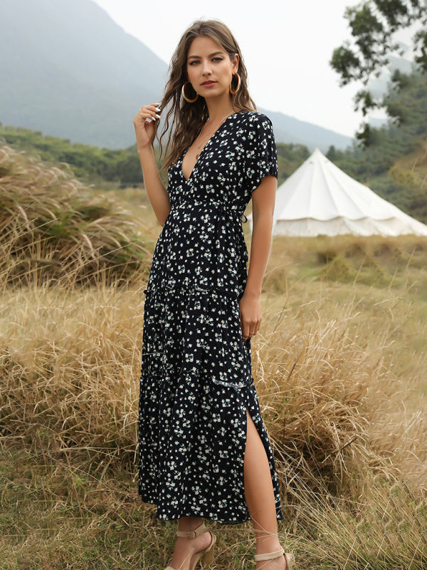 Drune | Blumen Bohemian Kleid