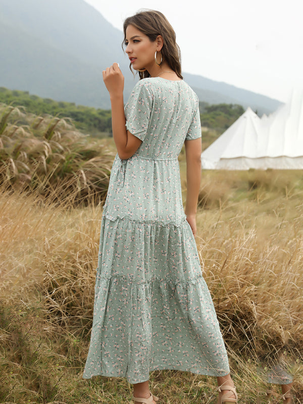 Drune | Blumen Bohemian Kleid