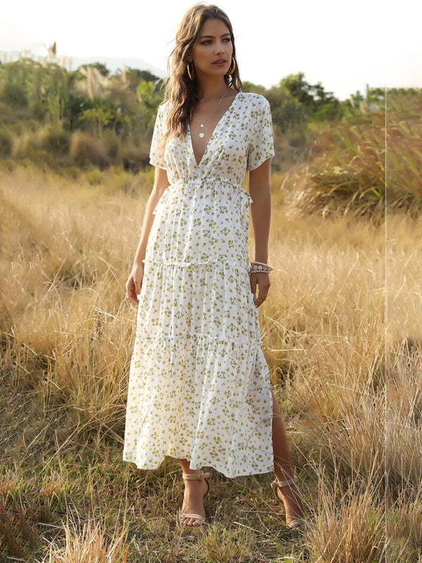 Drune | Blumen Bohemian Kleid