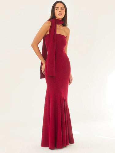 Drune | Wickelsaum Schal Kleid