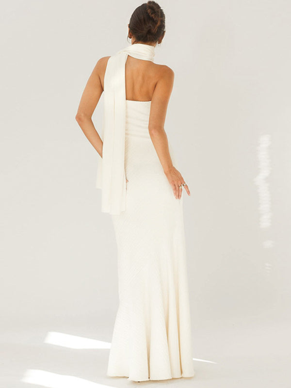 Drune | Wickelsaum Schal Kleid