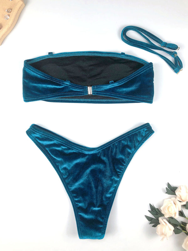 Drune | Samt Hoch Taille Bikini