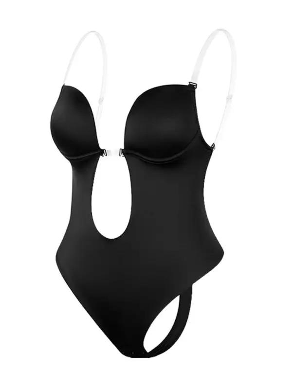 Drune | Rückenfrei Tiefe V Rückenfreier Plunge Formende Bodysuit Bodysuit