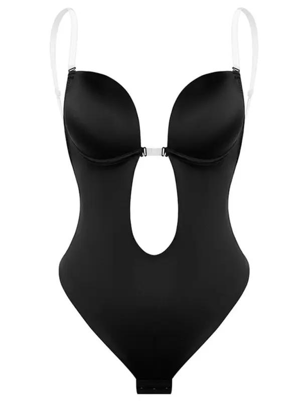 Drune | Rückenfrei Tiefe V Rückenfreier Plunge Formende Bodysuit Bodysuit