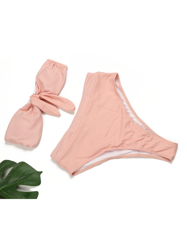 Drune | Damen Hochtailliertes Bikini Röhrenoberteil Badeanzug