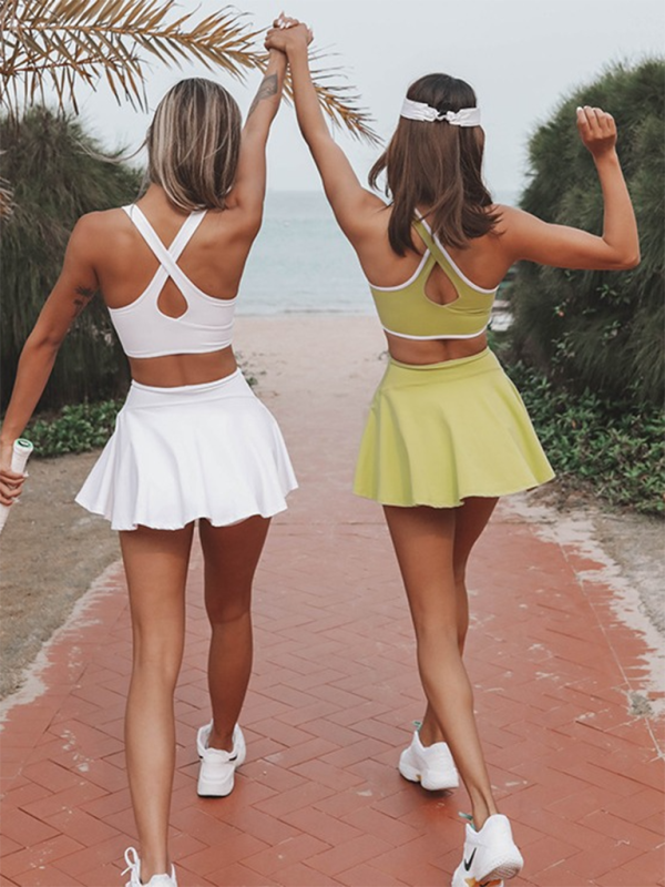 Drune | Neue Tennisbekleidung Yogakleidung Outdoor-Sport Fitness Laufen Outdoor-Mode Sportkleid