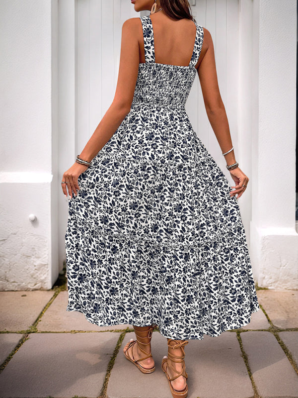 Drune | Neuer Stil Bedrucktes Trägerkleid
