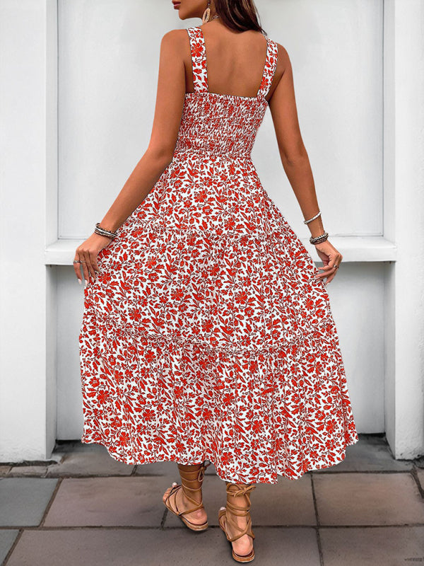 Drune | Neuer Stil Bedrucktes Trägerkleid