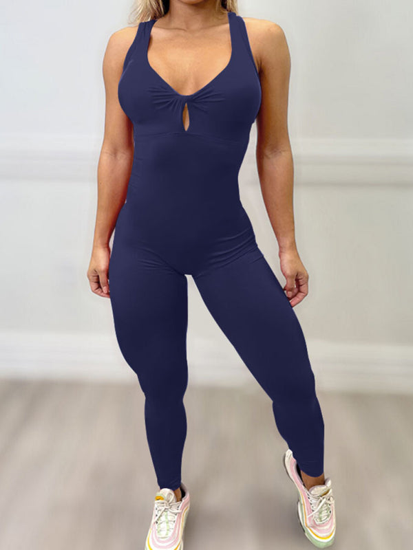 Drune | Damen sexy rückenfreies Yoga Fitness Overall