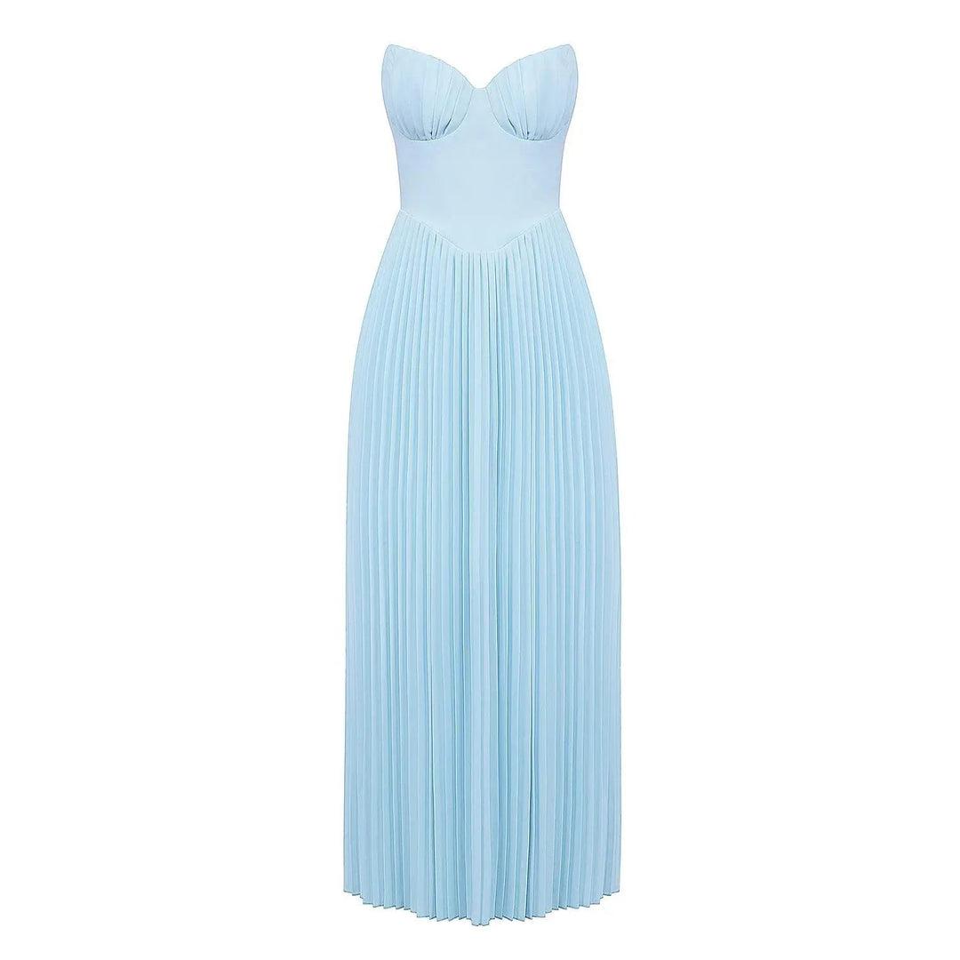 Drune | Luxuriöses Schulterfreies Maxikleid