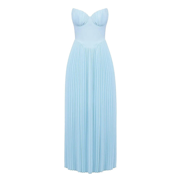 Drune | Luxuriöses Schulterfreies Maxikleid