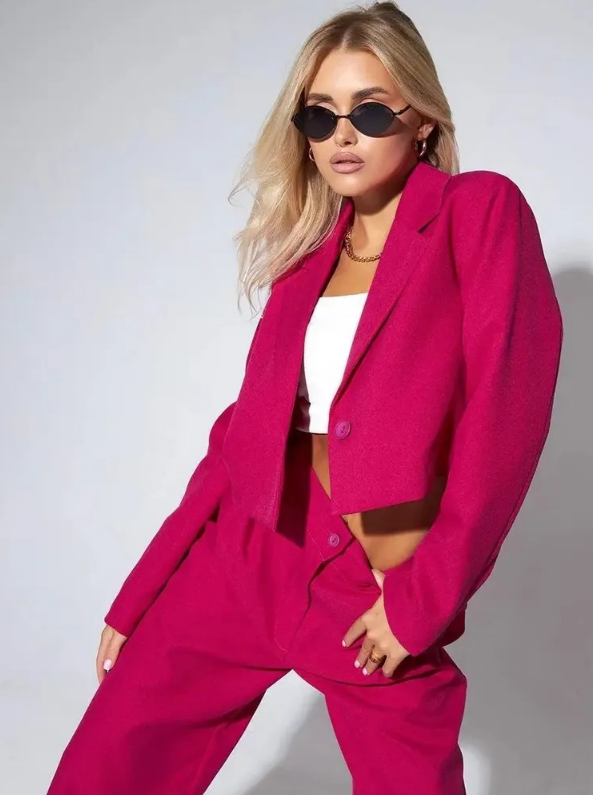 Drune | Klassischer Zweiteiliger Blazer Satz für Damen