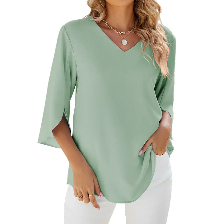 Drune | Bluse Mit V-Ausschnitt – Elegante Und Vielseitige Wahl Für Jeden Anlass
