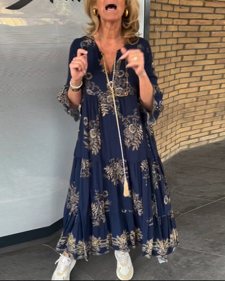 Drune | Bohemian Chic in Einem Atemberaubenden Maxi Kleid