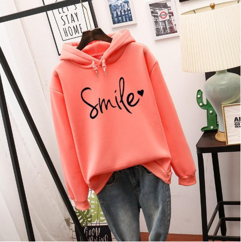 Drune | Hoodie mit Druck Baumwollmischung Lässiger Stil