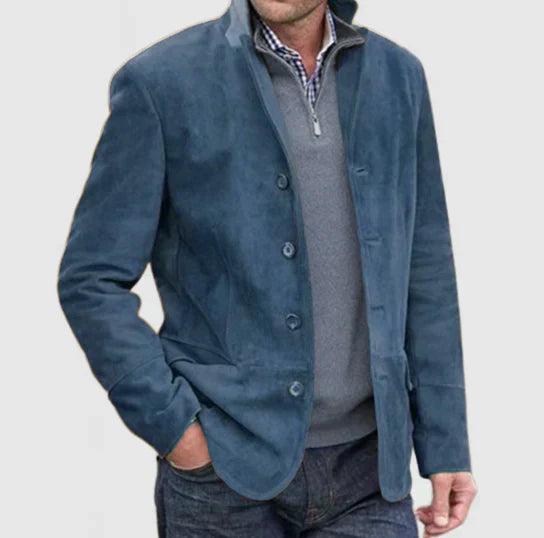 Drune | Wildlederjacke Mit Knöpfen Für Herren