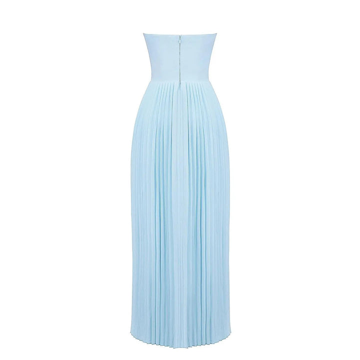 Drune | Luxuriöses Schulterfreies Maxikleid