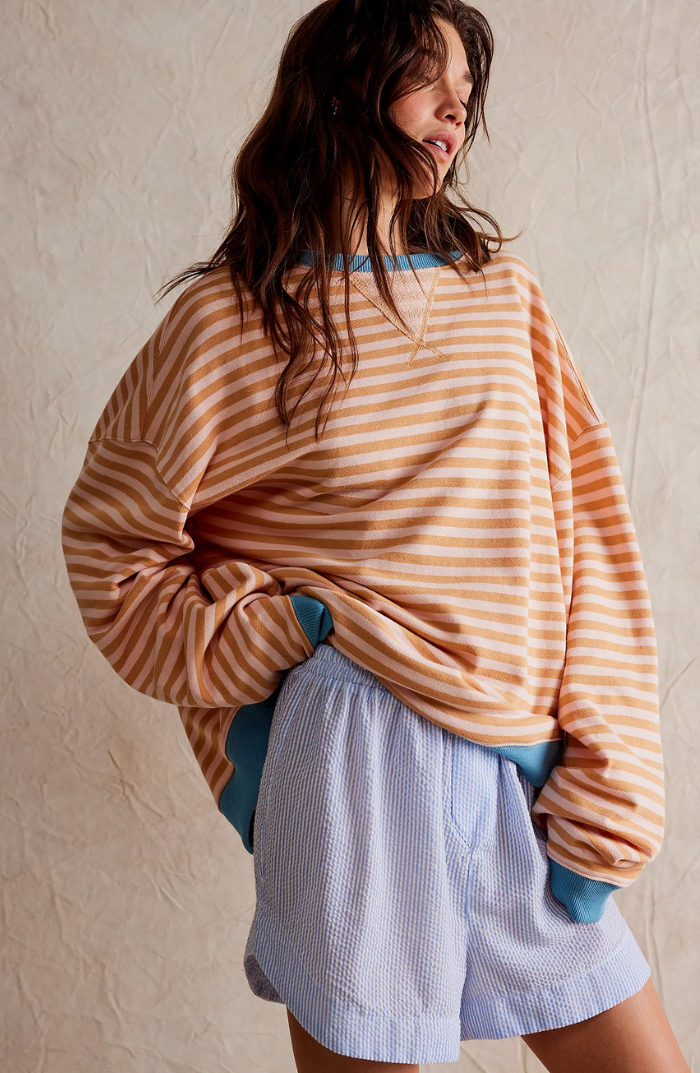 Drune | Lässiges Gestreiftes Sweatshirt Weich und Stilvoll Perfekt für Entspannte Tage