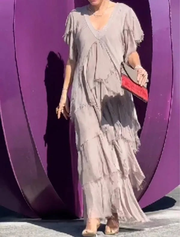Drune | Elegantes Langes Kleid für Festliche Anlässe