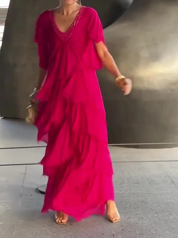 Drune | Elegantes Langes Kleid für Festliche Anlässe