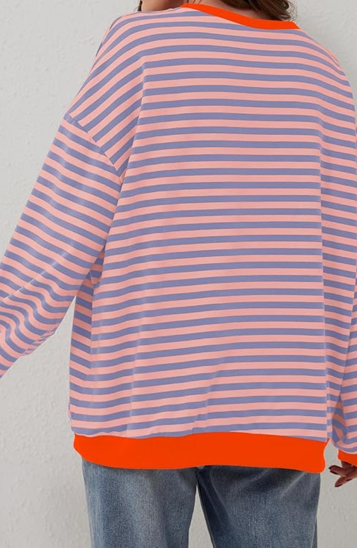 Drune | Lässiges Gestreiftes Sweatshirt Weich und Stilvoll Perfekt für Entspannte Tage