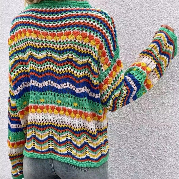 Drune | Buntgestreifter Strickpullover