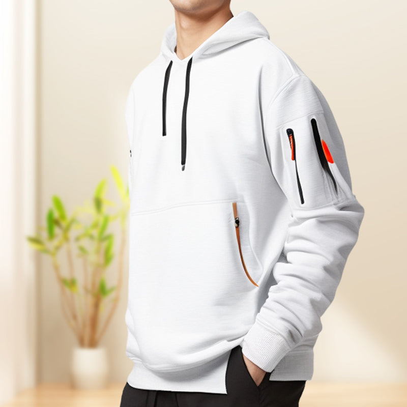 Drune | Herren Sweatshirt mit Kapuze und Taschen