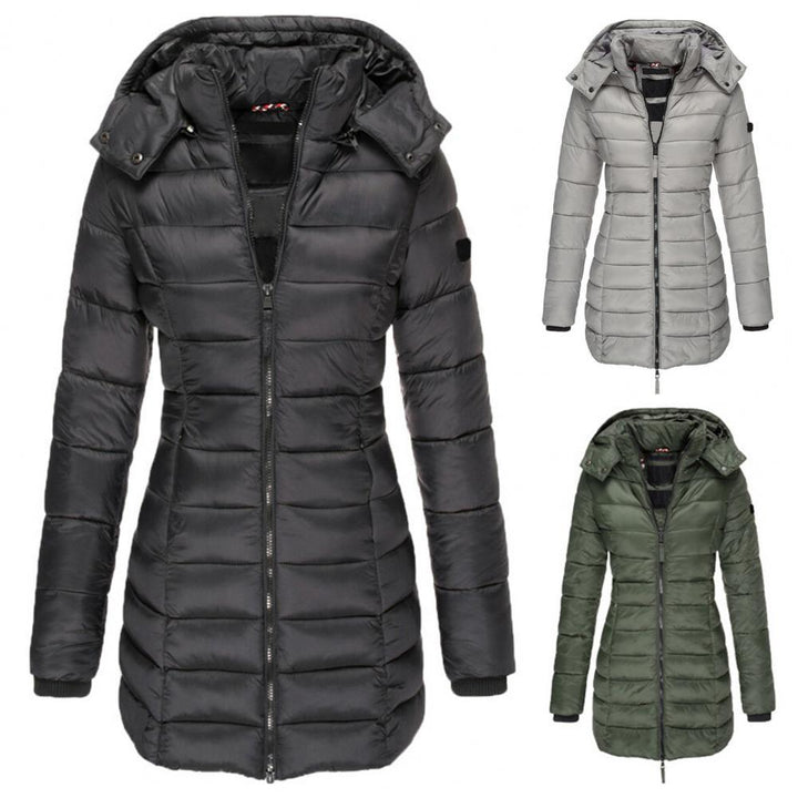 Drune | Warme Slimfit Winterjacke mit Kapuze Damen Winterjacke Regulär Fit Belle Couture Essentielle Wärme