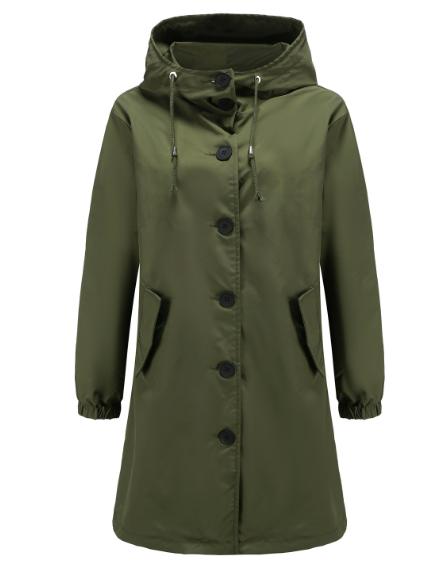 Drune Wasserdichte Jacke mit Kapuze