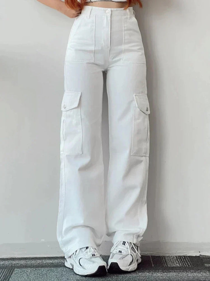 Drune | Stylische Cargohose Damen mit Taschen und Bequemer Passform